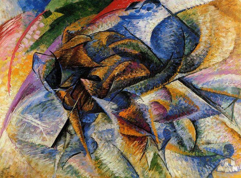 Umberto Boccioni Dynamism of a Biker oil painting picture